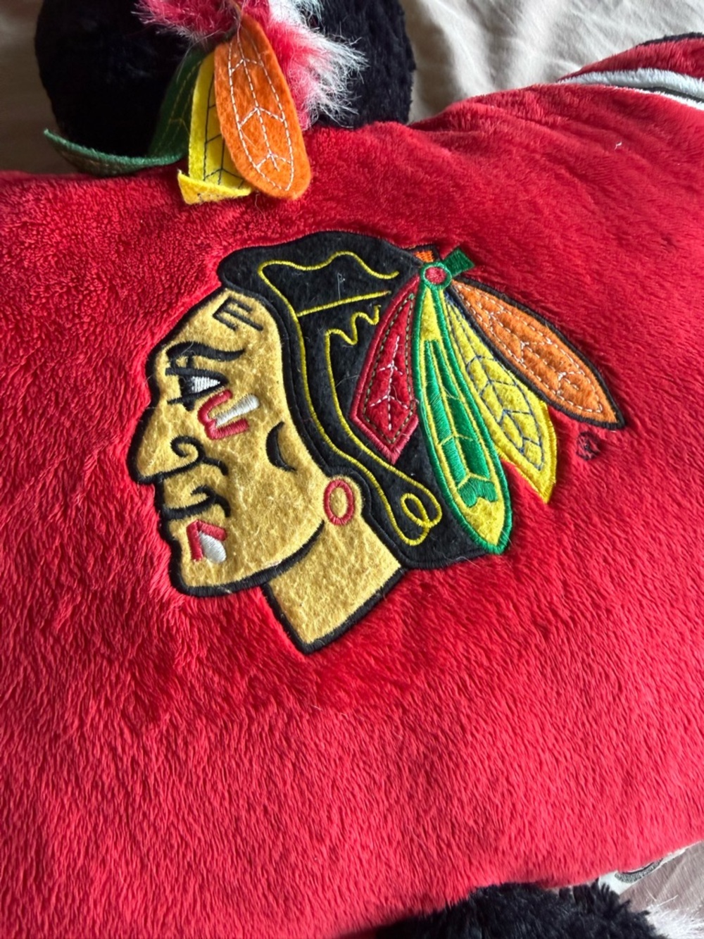 Chicago Blackhawks NHL Official Discontinued 18” Pillow Pet - Picture 3 of 5